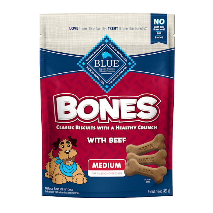 16 oz Blue Buffalo Classic Bone Biscuits with Beef Medium