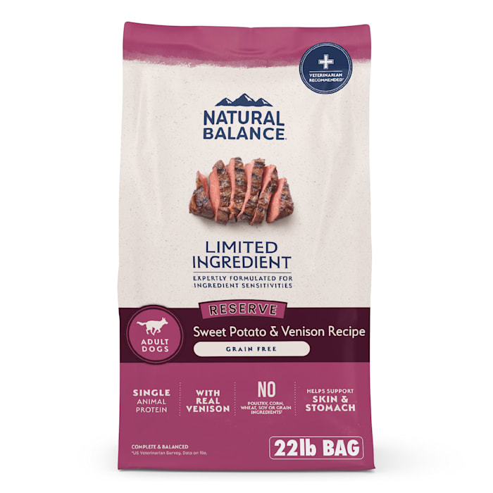 Natural Balance Pet Foods L.I.D. Adult Dry Dog Food Sweet Potato & Venison 22 lb