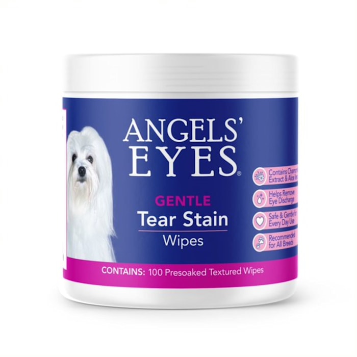 UPC 094922008176 product image for Angels' Eyes Gentle Tear Stain Wipes for Dogs, Count of 100 | upcitemdb.com