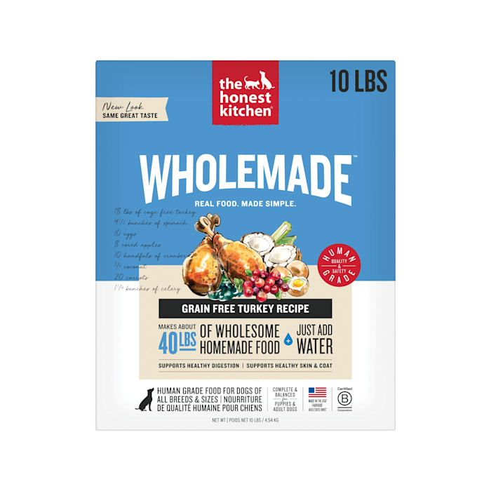 UPC 183413000109 product image for The Honest Kitchen Wholemade Grain Free Turkey Dog Food, 10 lbs. | upcitemdb.com