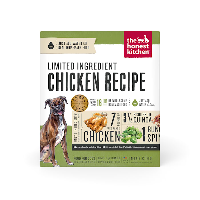 UPC 183413000772 product image for The Honest Kitchen Dehydrated Limited Ingredient Chicken Recipe Dog Food, 4 lbs. | upcitemdb.com