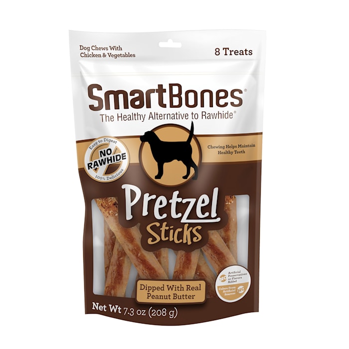 smartbones no artificial colors or preservatives pretzel-style chews  treat your dog to a fun shapped rawhide-free chew 8 count (pack of 1)