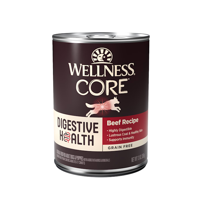 Photos - Dog Food Wellness CORE Digestive Health Grain Free Beef Recipe Wet Dog Foo 