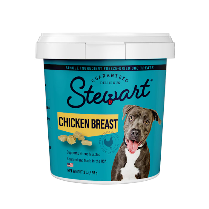 Photos - Dog Food Stewart Chicken Breast Freeze Dried Tub Dog Treats, 3 oz. 