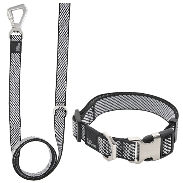 Pet Life Grey 'Escapade' Outdoor Series 2-in-1 Convertible Dog Leash and Collar, Gray