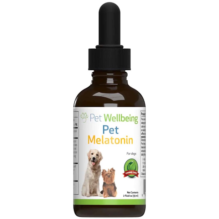 Pet Wellbeing Melatonin Natural Dog Adrenal Support & Anxiety Support Supplement, 2 fl. oz