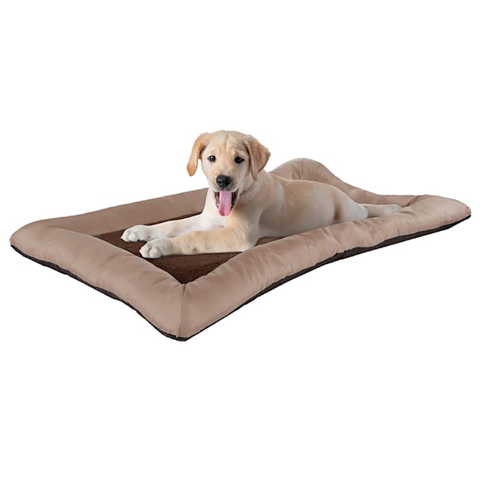 Pet Adobe Cozy Plush Pet Bed, 29" L X 43" W X 3.5" H, Tan, Brown, Medium