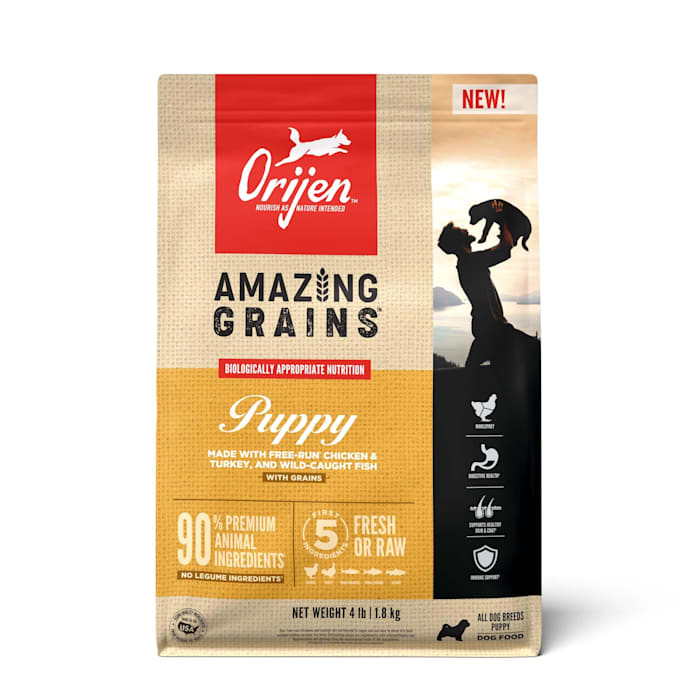 UPC 064992720414 product image for ORIJEN High Protein, Amazing Grains Dry Puppy Food, 4 lbs. | upcitemdb.com