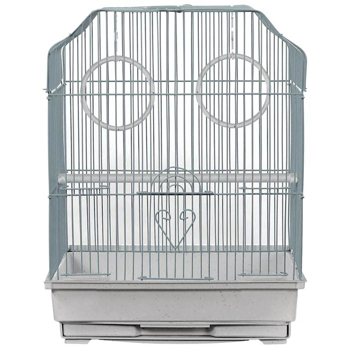 Photos - Bird Сage A&E Cage Company Ornate Top Cage in White, 14" L X 11" W X 17" H 