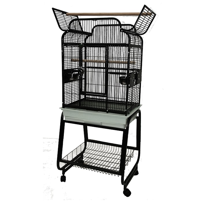 UPC 644472005387 product image for A&E Cage Company 782217 Open Victorian Top with Plastic Base in Black, 22