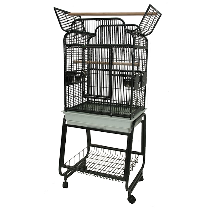 UPC 644472005400 product image for A&E Cage Company 782217 Open Victorian Top with Plastic Base in Platinum, 22