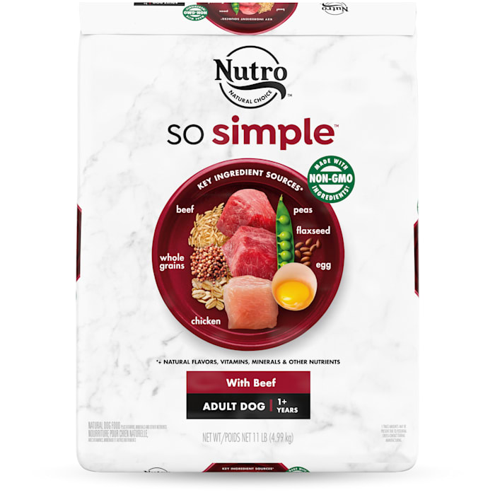 UPC 079105130035 product image for Nutro So Simple With Beef Adult Dog Food, 11 lbs. | upcitemdb.com