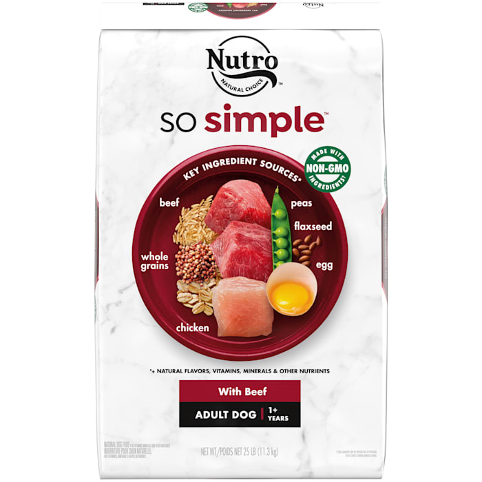 UPC 079105130370 product image for Nutro So Simple With Beef Adult Dog Food, 25 lbs. | upcitemdb.com