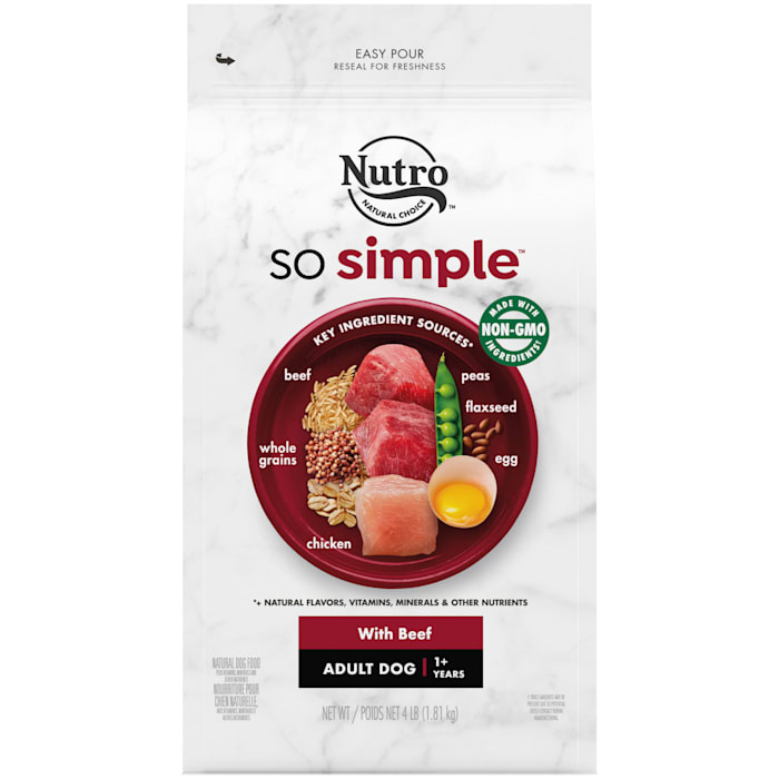 UPC 079105130028 product image for Nutro So Simple With Beef Adult Dog Food, 4 lbs. | upcitemdb.com