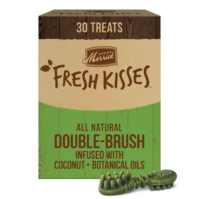Merrick Fresh Kisses Coconut Plus Botanical Oils Recipe Dental Dog Treats for Medium Breeds 25-50 lbs., 2.23 lbs., Count of 30