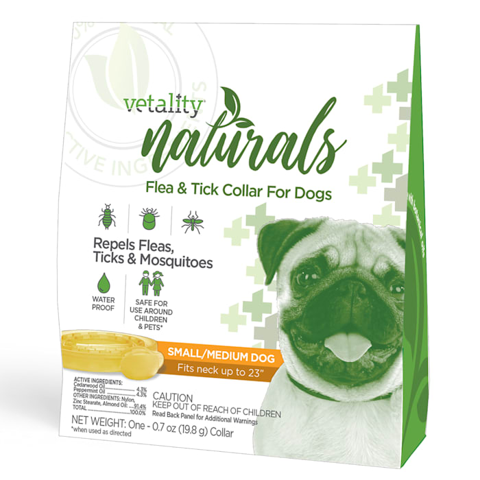 Photos - Dog Medicines & Vitamins Vetality Naturals Flea & Tick Collar for Dogs, Small/Medium 