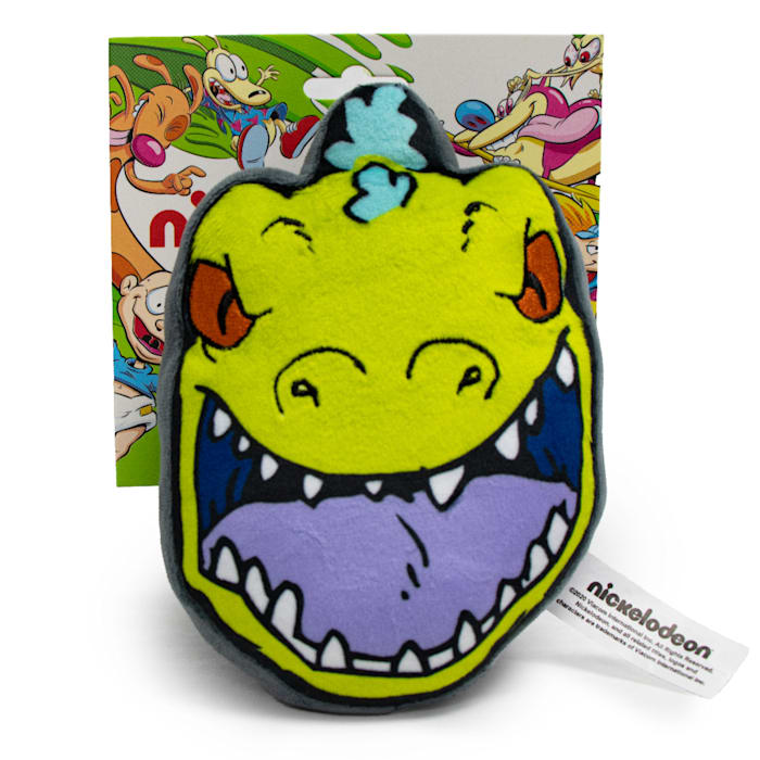 Buckle-Down Nickelodeon Rugrats Reptar Roar Face Plush Squeaker Dog Toy, Small