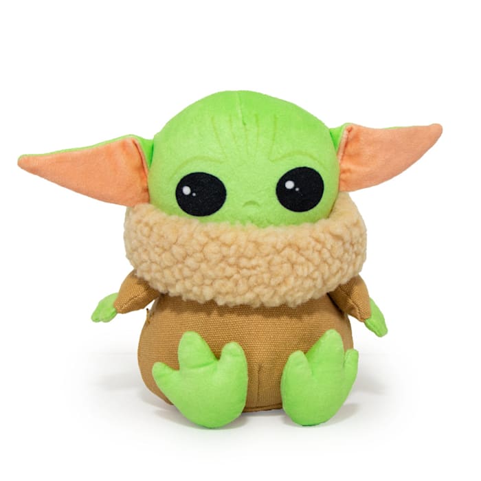 Buckle-Down Mandalorian Star Wars The Child Sitting Pose Plush Squeaker Dog Toy, Small