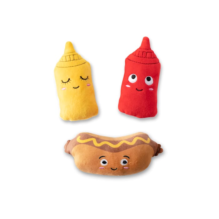 Wagsdale Let's Be Frank Dog Toy Set, X-Small