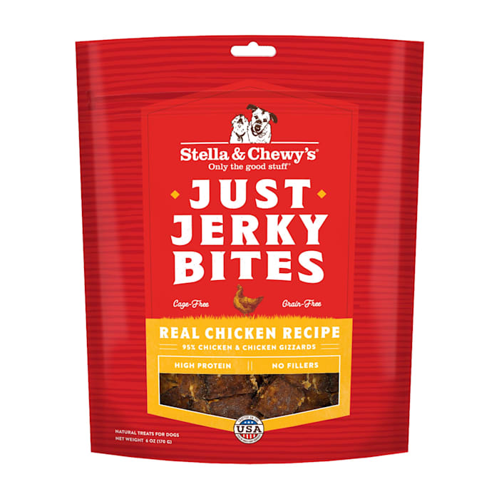 Stella & Chewy's Just Jerky Bites Real Chicken Recipe Dog Treats, 6 oz