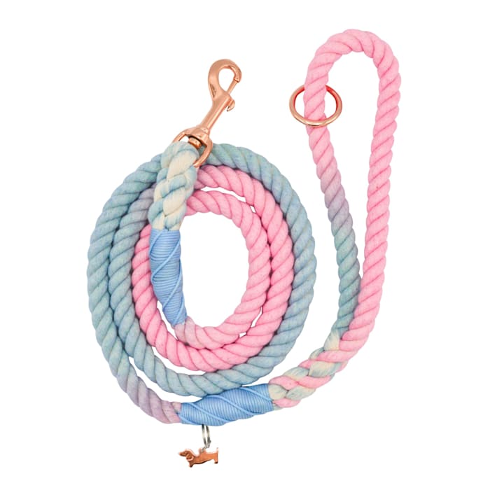Sassy Woof Rope Dog Leash, Romance, 5 ft. Long, 1 in. Wide