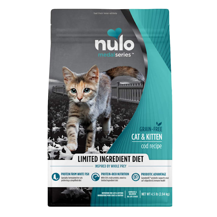 Nulo MedalSeries Grain-Free Cod Dry Cat & Kitten Food, 4.5 lbs.