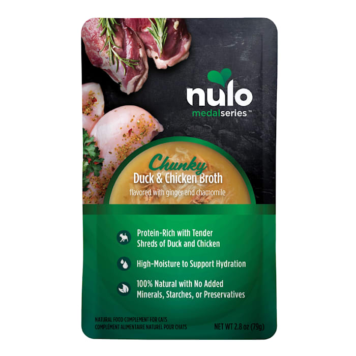 Nulo MedalSeries Chunky Chicken & Duck Broth Wet Cat Food, 2.8 oz.
