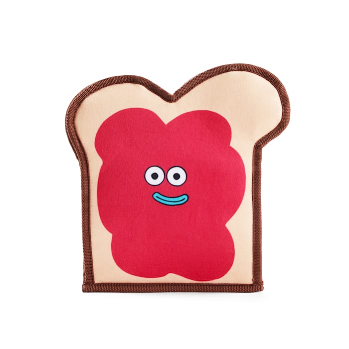 Leaps & Bounds Foraging Puzzle Plush PB&J Dog Toy, Medium