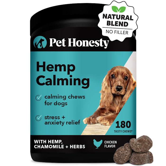 Pet Honesty Hemp Calming Soft Chews for Dogs, Count of 180