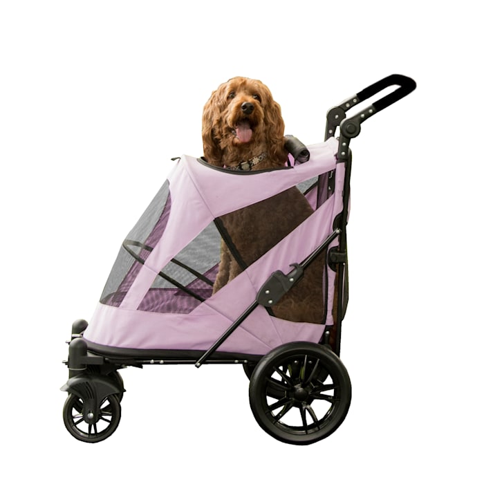 Pet Gear Lilac Excursion NO-ZIP Pet Stroller, Pink