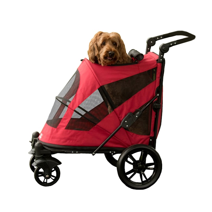 Pet Gear Red Excursion NO-ZIP Pet Stroller