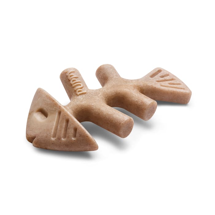 Benebone Fishbone Puppy Chew Toys, Small, Pack of 2
