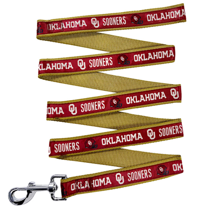 Pets First Oklahoma Satin Dog Leash, 6-ft long, 1-in wide, Red