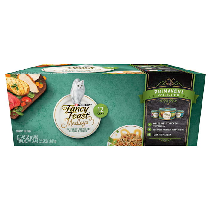 Fancy Feast Medleys Primavera Collection Wet Cat Food Variety Pack, 3 oz, Count of 12