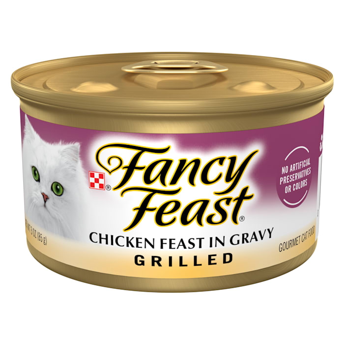 Purina Fancy Feast Grilled Chicken Flavor Gravy Wet Cat Food - 3oz pack of 6 