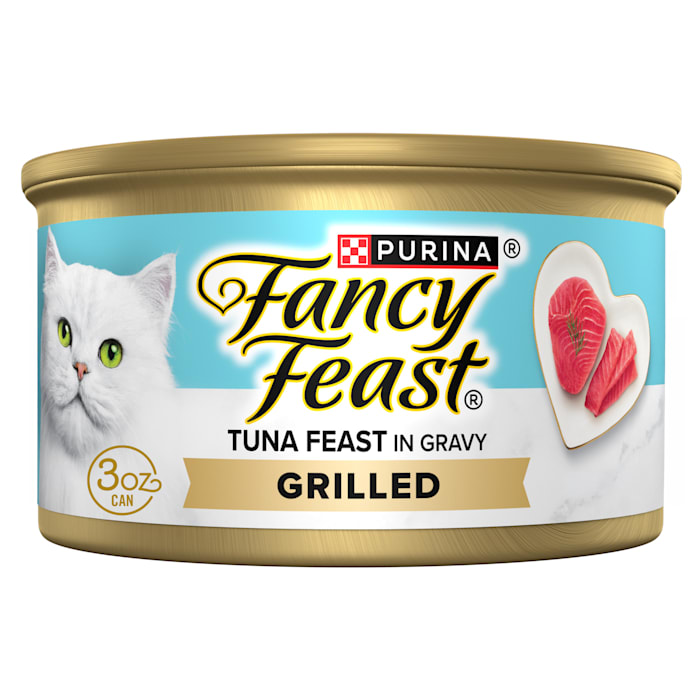 Purina Fancy Feast Grilled Tuna Feast in Savory Gravy Wet Cat Food, 3 oz