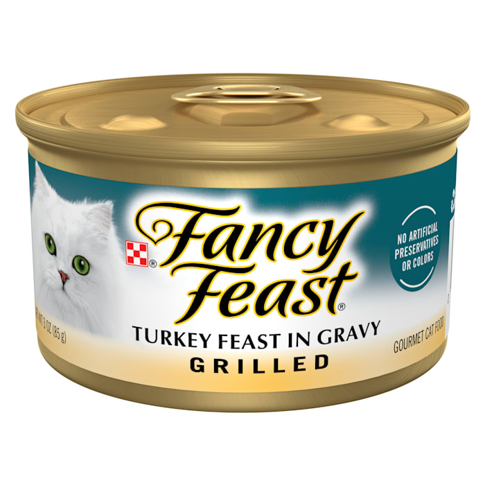Fancy Feast Grilled Turkey Feast in Wet Cat Food Gravy, 3 oz