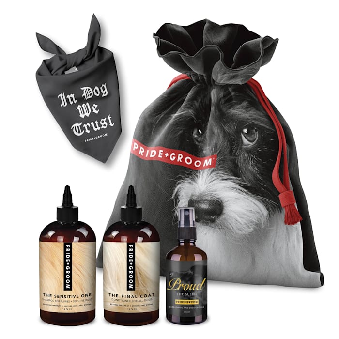 Pride+Groom Deluxe Bag Sensitive Gift Set, Medium