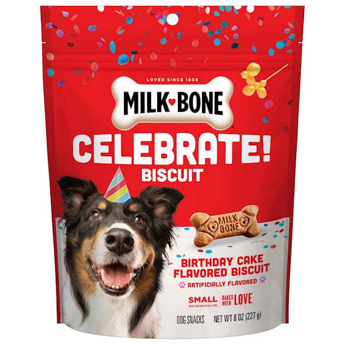 UPC 079100460328 product image for Milk-Bone Small Birthday Cake Artificially Flavored Biscuits Dog Treats, 8 oz. | upcitemdb.com