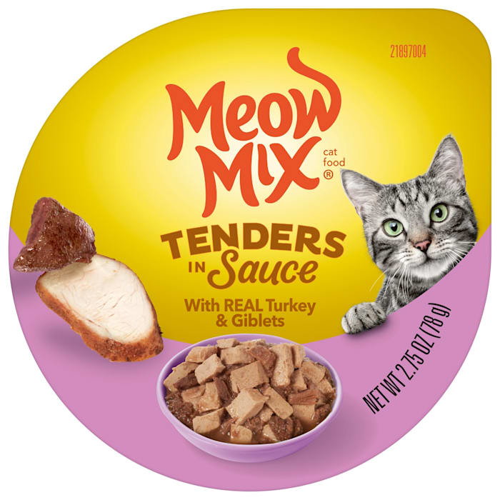 UPC 829274006194 product image for Meow Mix Tenders in Sauce With REAL Turkey & Giblets Wet Cat Food, 2.75 oz. | upcitemdb.com