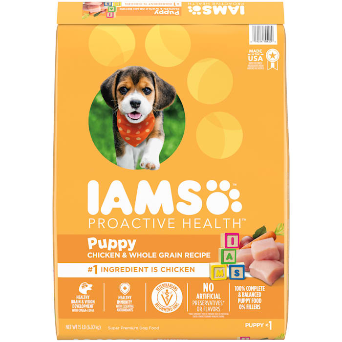 Photos - Dog Food IAMS ProActive Health Smart Puppy Dry  with Real Chicken, 15 lbs. 