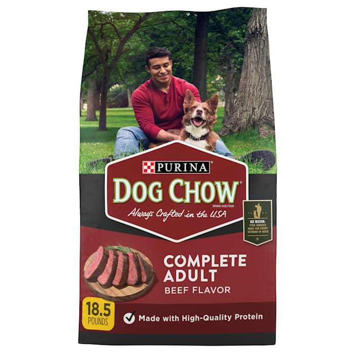 UPC 017800178280 product image for Purina Dog Chow Complete Kibble Beef Flavor Adult Dry Dog Food, 18.5 lbs. | upcitemdb.com