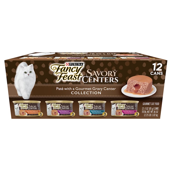 Photos - Cat Food Fancy Feast Savory Centers Pate with a Gravy Center Wet Cat Fo 