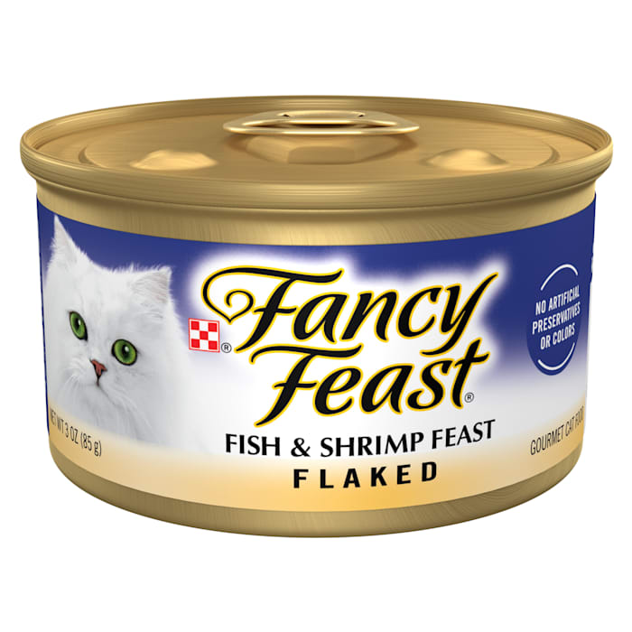 Fancy Feast Flaked Fish & Shrimp Wet Cat Food, 3 oz