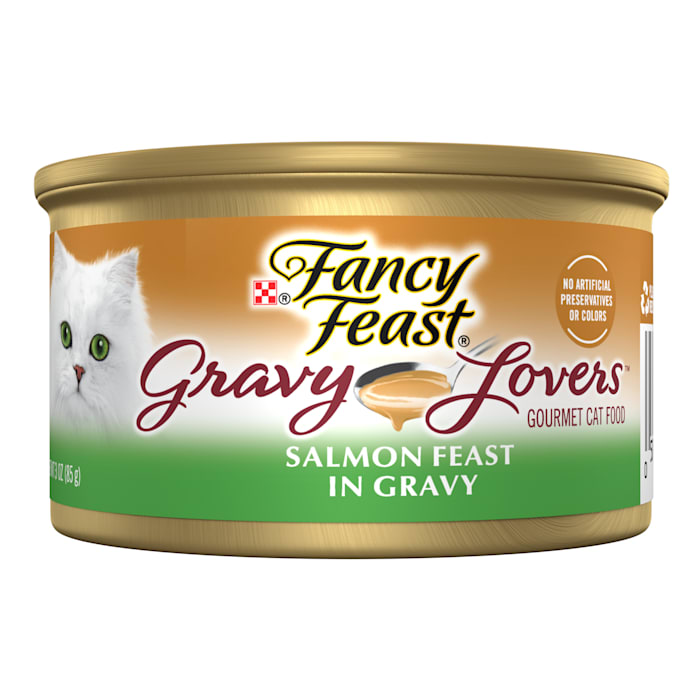 Fancy Feast Gravy Lovers Salmon Gourmet Wet Cat Food, 3 oz
