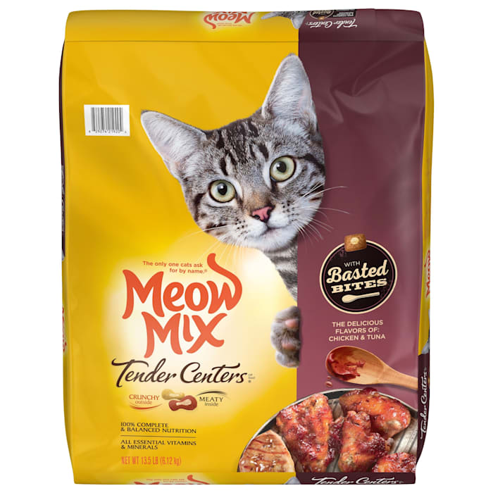 UPC 829274219204 product image for Meow Mix Tender Centers with Basted Bites, Chicken and Tuna Flavored Dry Cat Foo | upcitemdb.com