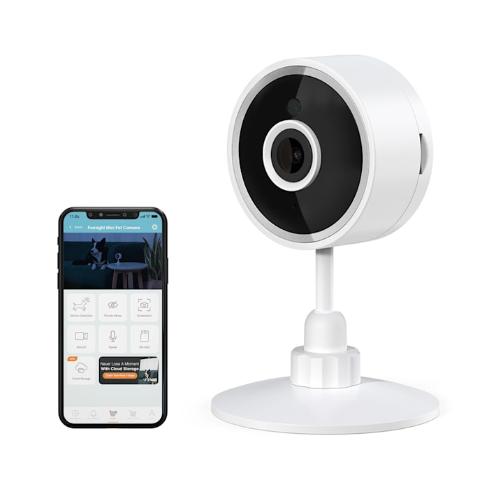 Instachew Purrsight Mini 2K Hd Wi-Fi Indoor Pet Camera with App for Cats and Dogs