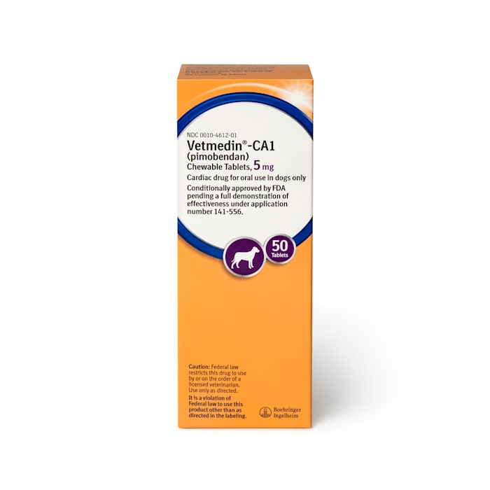 Vetmedin Vetmedin-CA1 (pimobendan) Chewable Tablets for Dogs, 5 mg, Count of 50