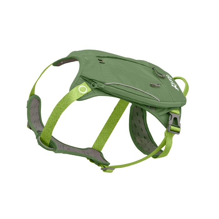 Kurgo Green Cascade Harness, Hiking Backpack for Dogs, Small