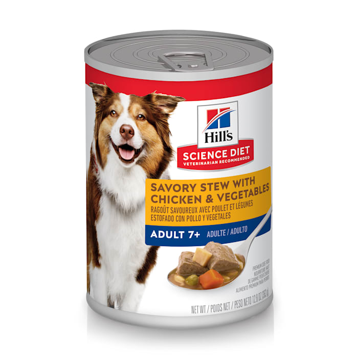 UPC 052742143316 product image for Hill's Science Diet Adult 7+ Savory Stew with Chicken & Vegetables Canned Dog Fo | upcitemdb.com